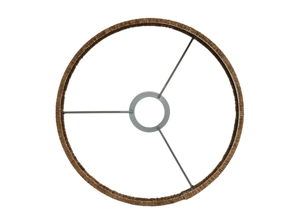 Abat-jour FLAIR - Ø25x18cm - Marron