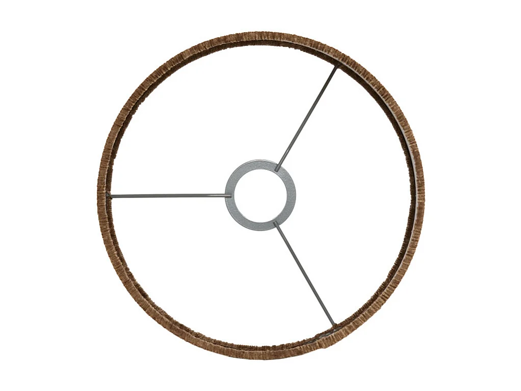 Abat-jour FLAIR - Ø25x18cm - Marron