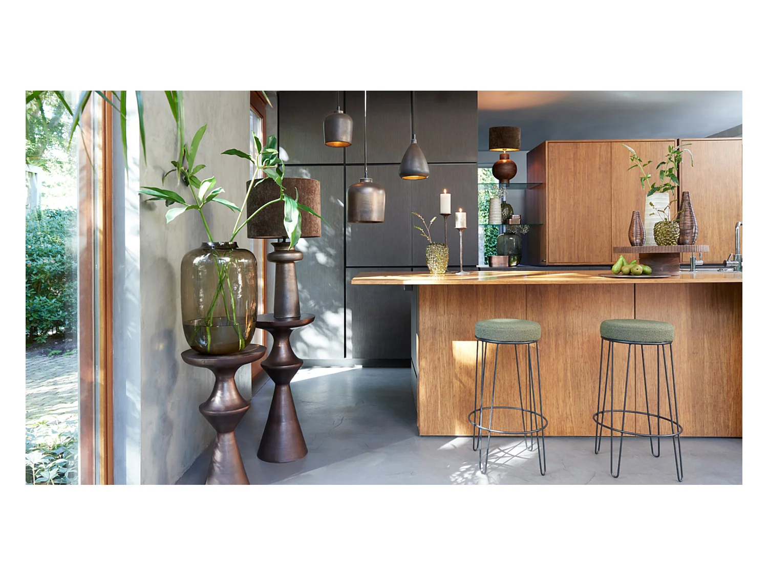 Pantalla BAYOU - Ø40x30cm - Verde