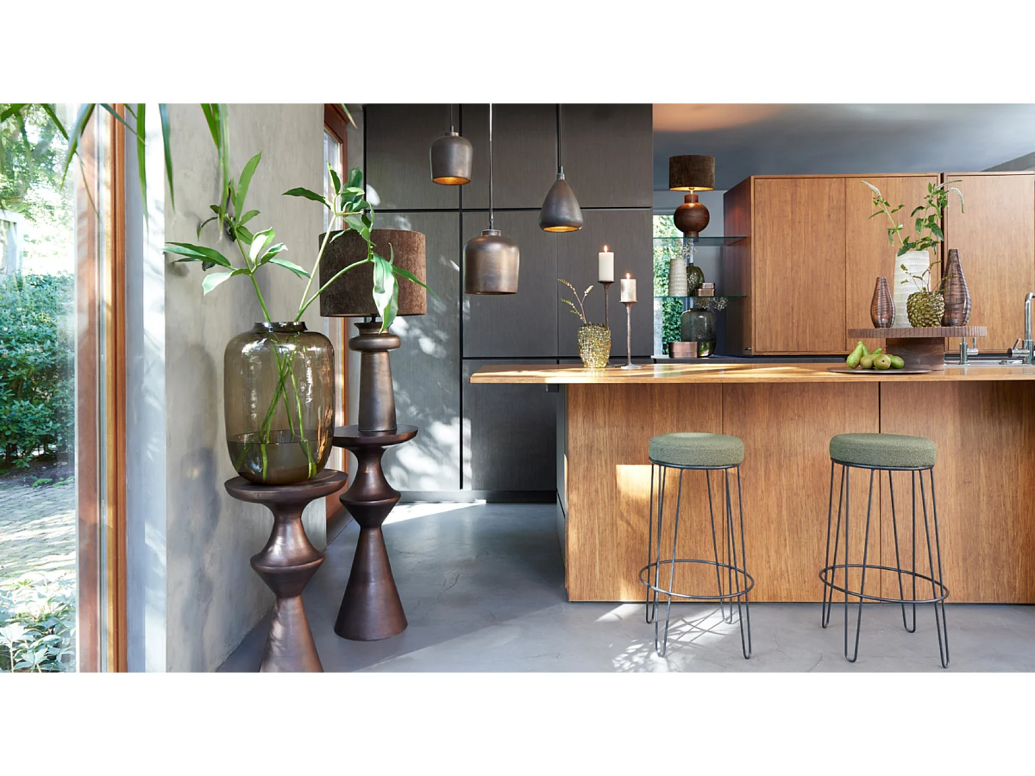 Pantalla BAYOU - Ø40x30cm - Verde