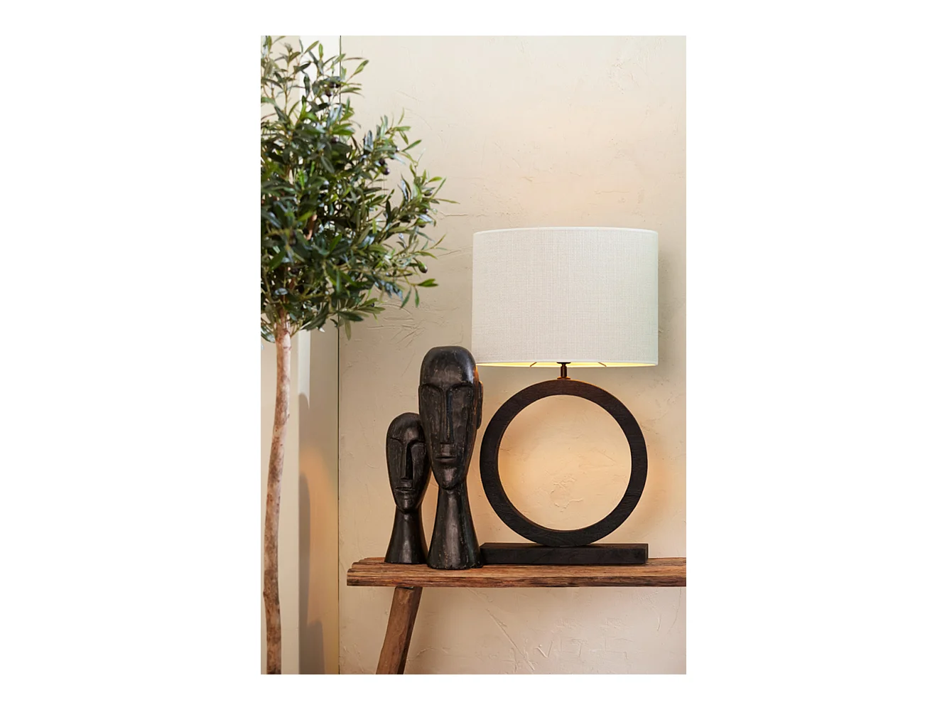 Abat-jour SAVERNA - 45x21x32cm - Blanc