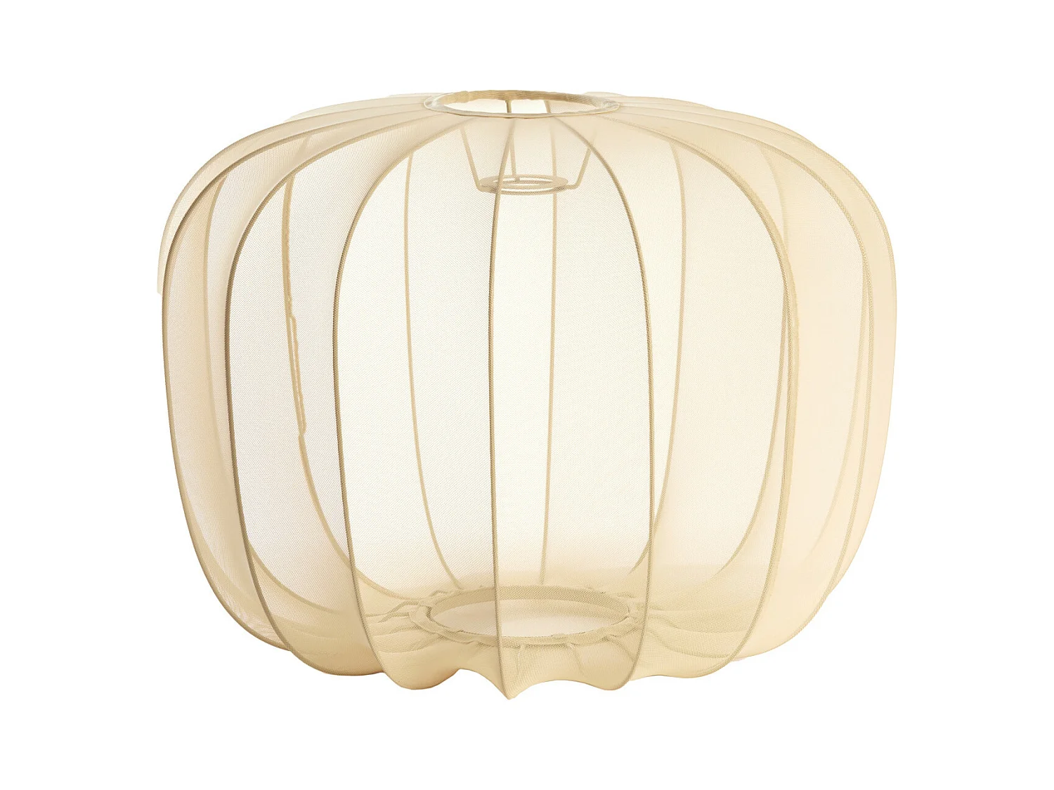 Abat-jour PLUMERIA - Ø50x37,5cm - Marron