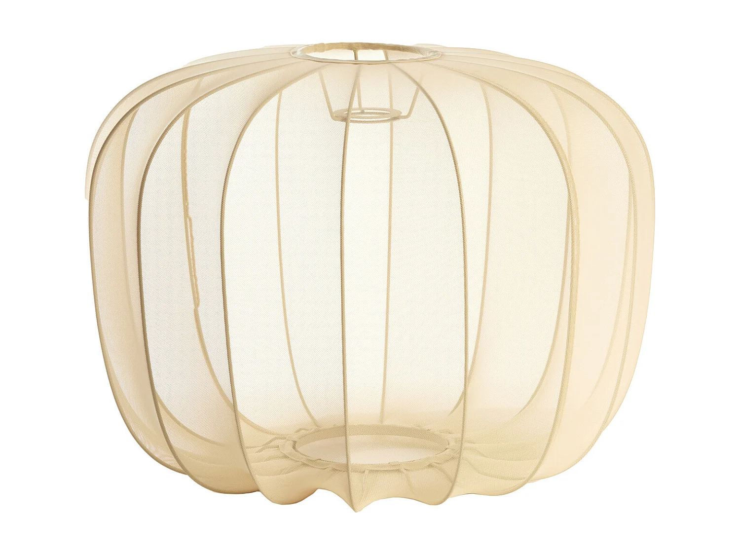 Abat-jour PLUMERIA - Ø50x37,5cm - Marron