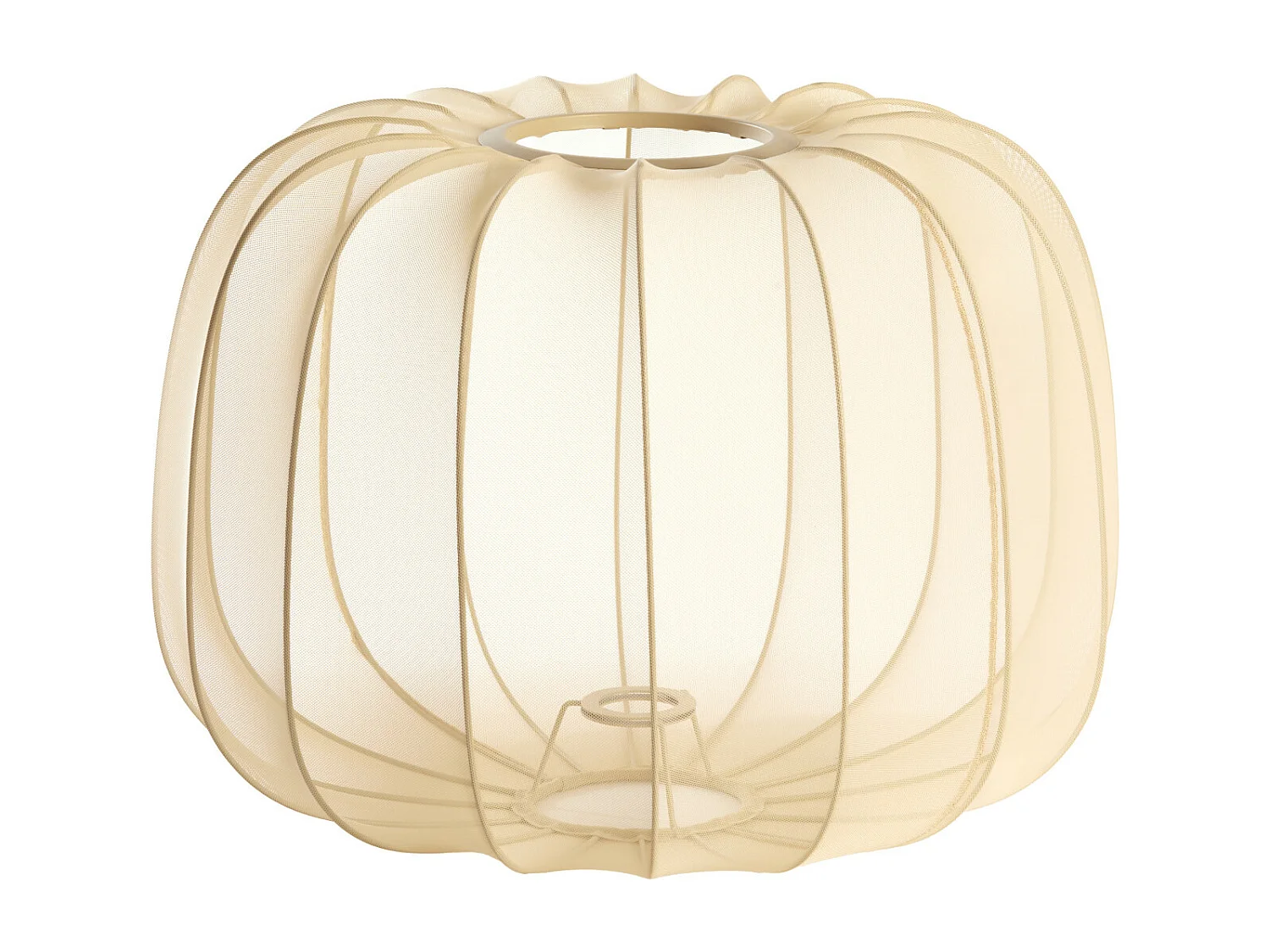 Abat-jour PLUMERIA - Ø50x37,5cm - Marron