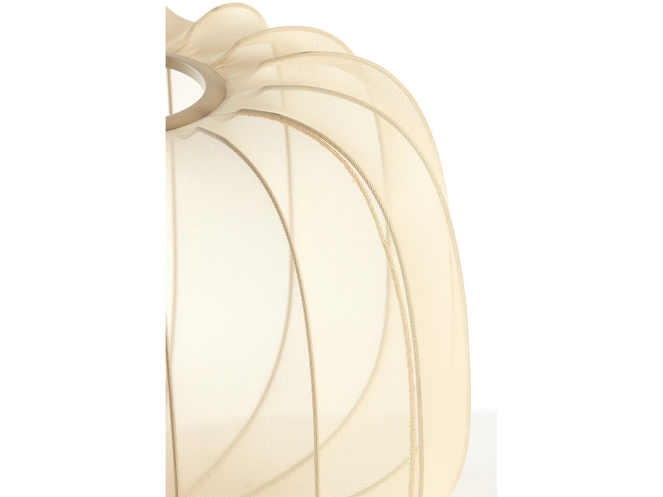 Abat-jour PLUMERIA - Ø50x37,5cm - Marron