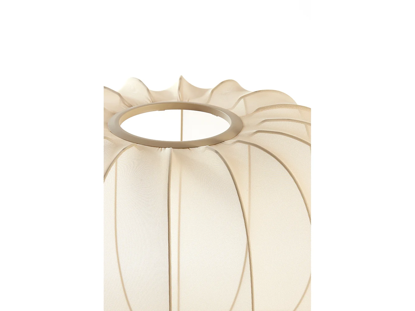 Abat-jour PLUMERIA - Ø50x37,5cm - Marron