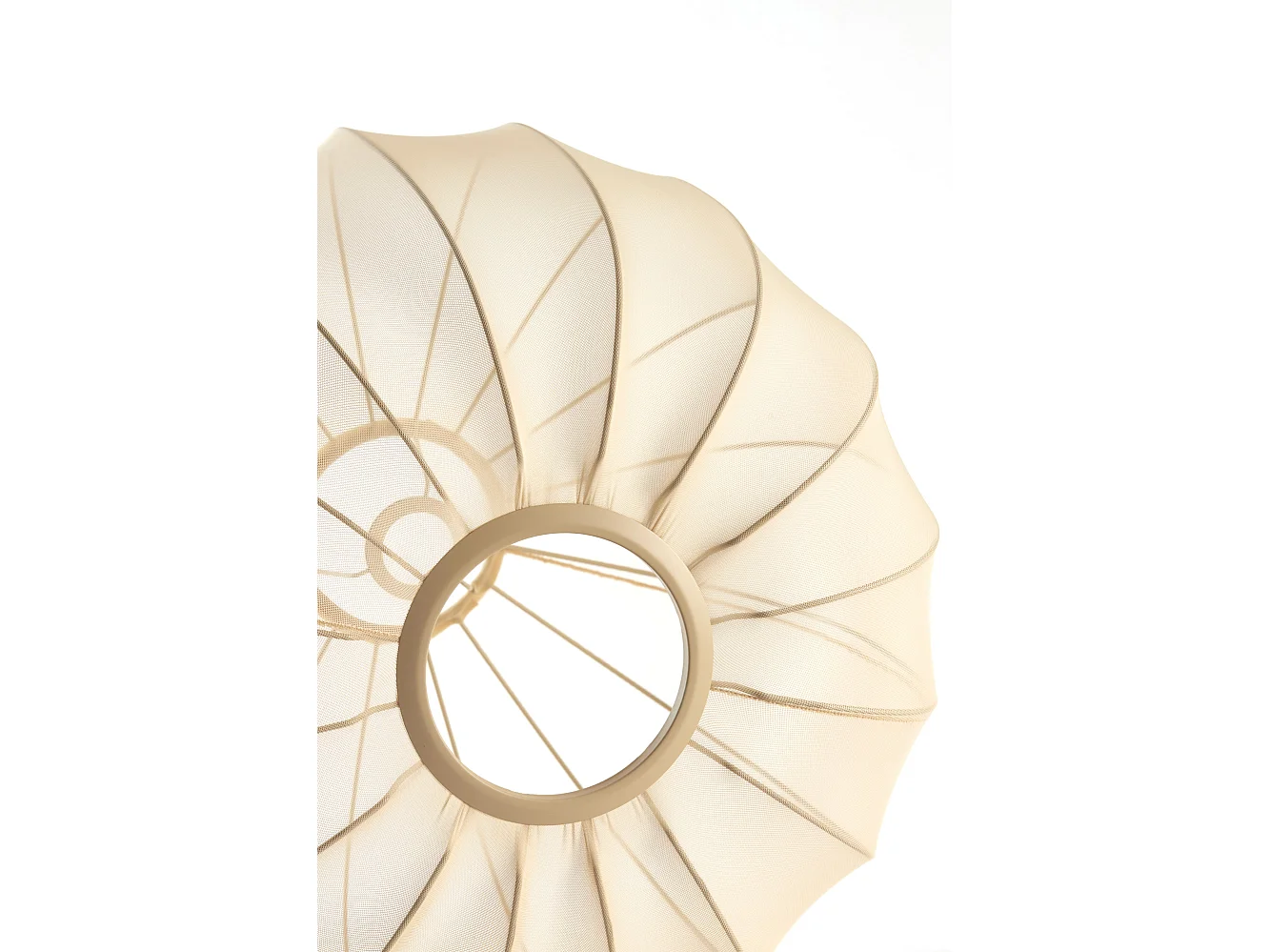 Abat-jour PLUMERIA - Ø50x37,5cm - Marron