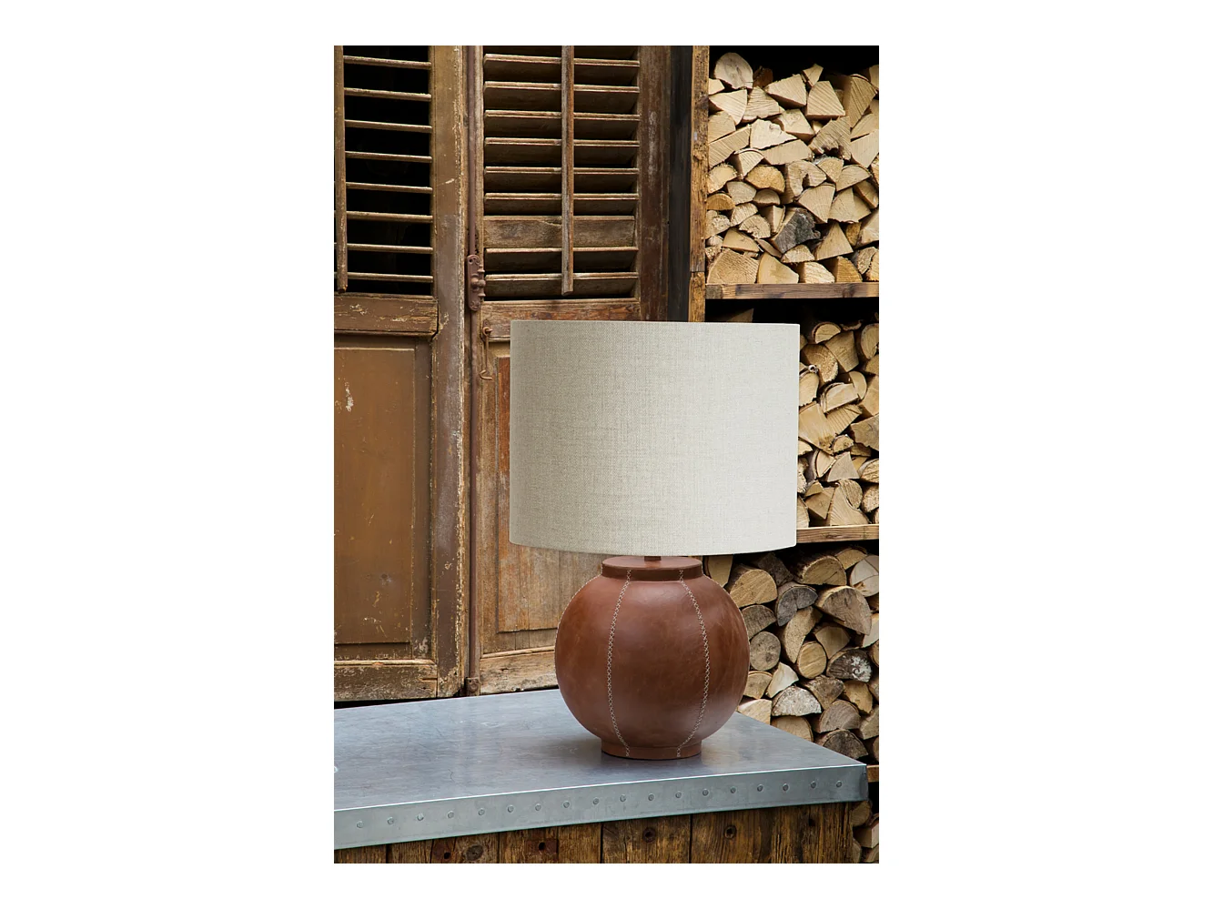 Abat-jour LIVIGNO - Ø40x30cm - Blanc