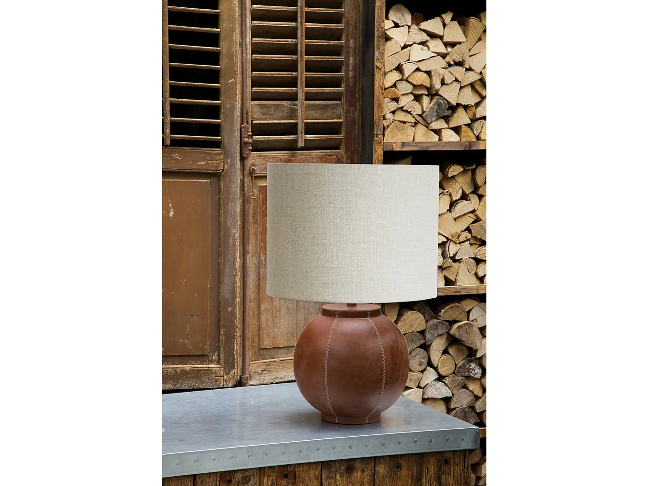 Abat-jour LIVIGNO - Ø40x30cm - Blanc