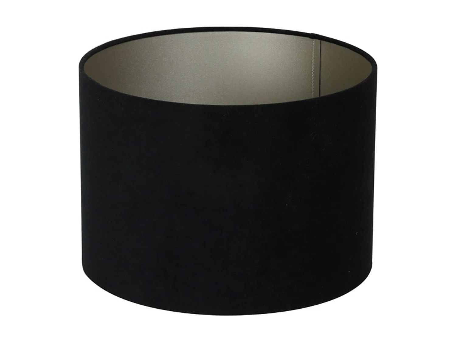 Abat-jour VELOURS - Ø30x21cm - Noir