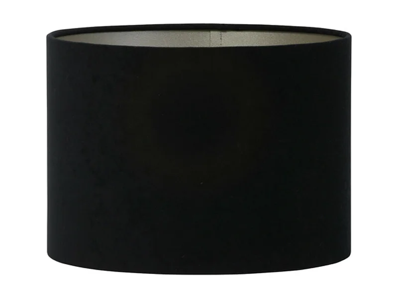 Abat-jour VELOURS - Ø30x21cm - Noir