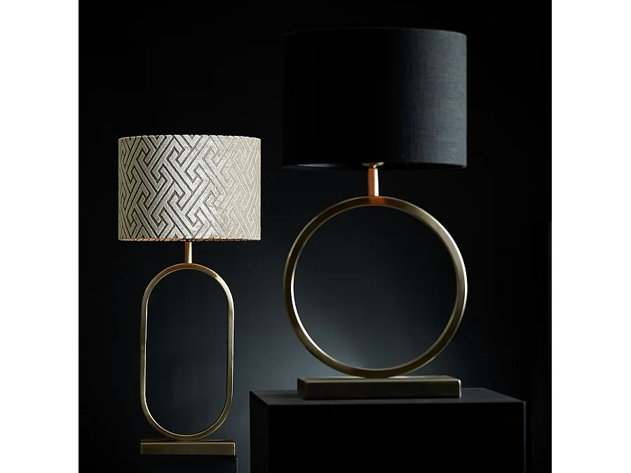 Abat-jour LIVIGNO - Ø40x30cm - Noir