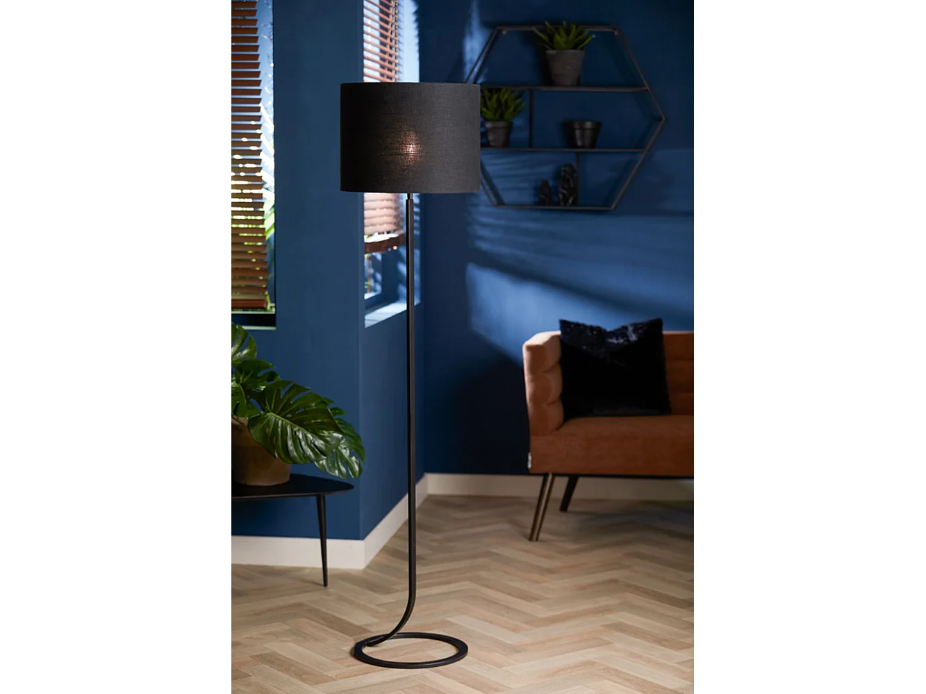 Lampenkap LIVIGNO - Ø40x30cm - Zwart