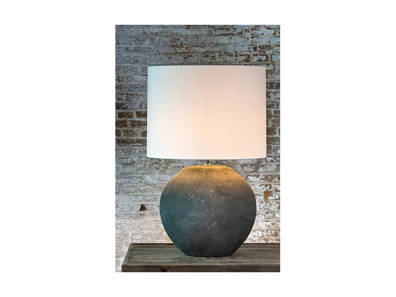 Abat-jour POLYCOTON - Ø50x38cm - Blanc