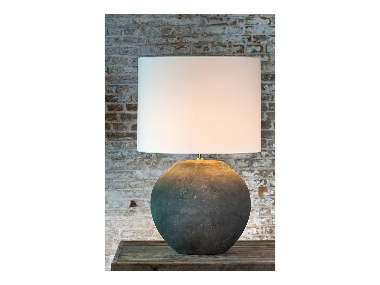 Abat-jour POLYCOTON - Ø50x38cm - Blanc