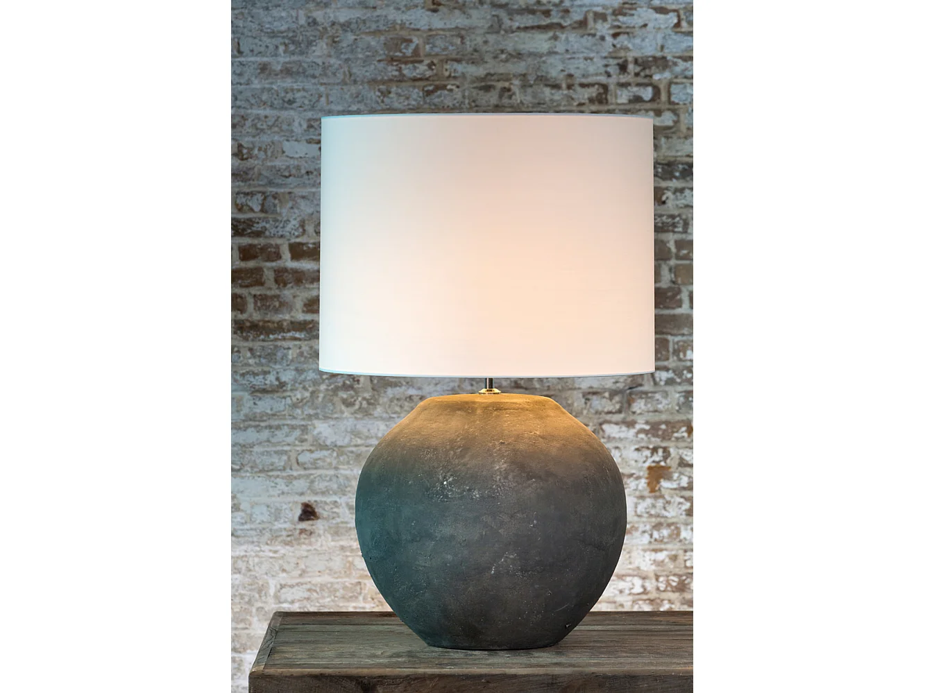 Lampenkap POLYCOTTON - Ø50x38cm - Wit