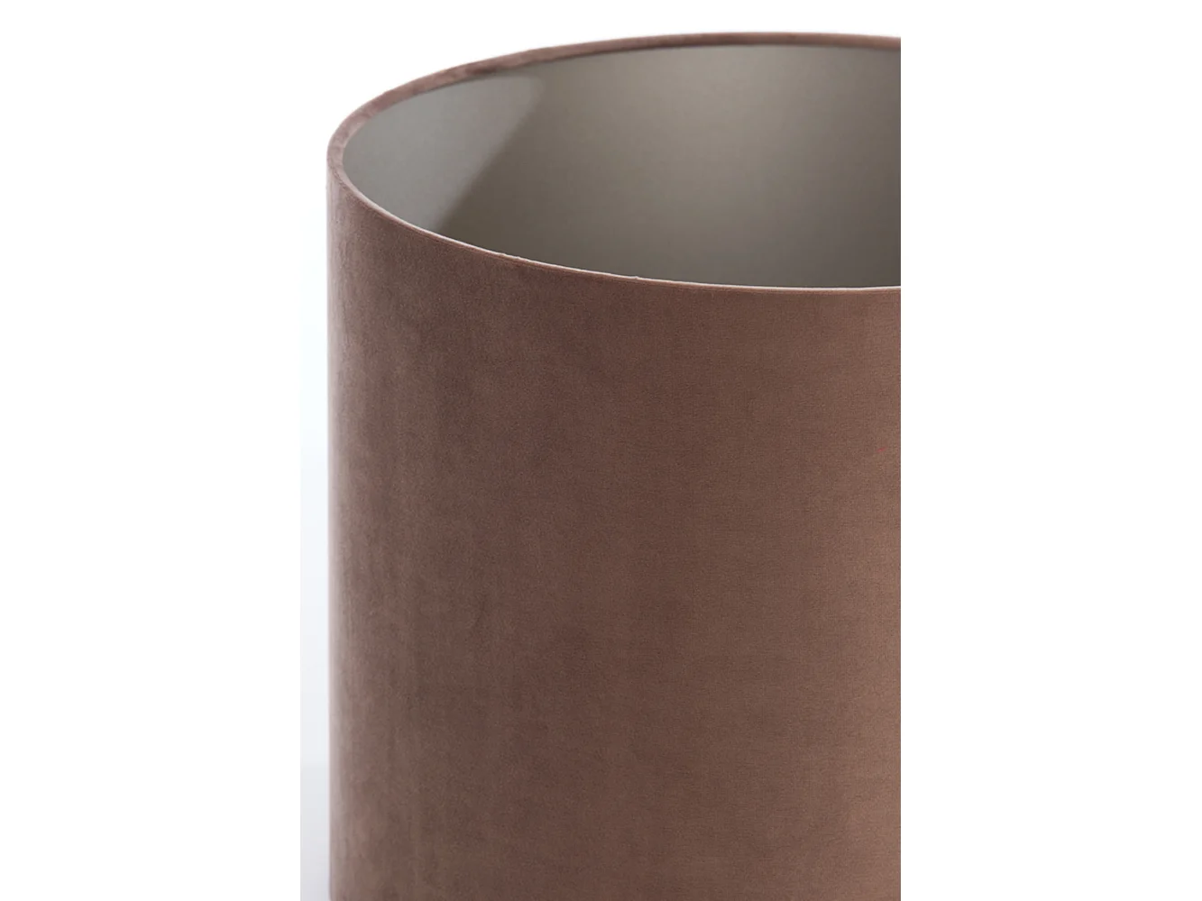 Abat-jour VELOURS - Ø35x30cm - Marron