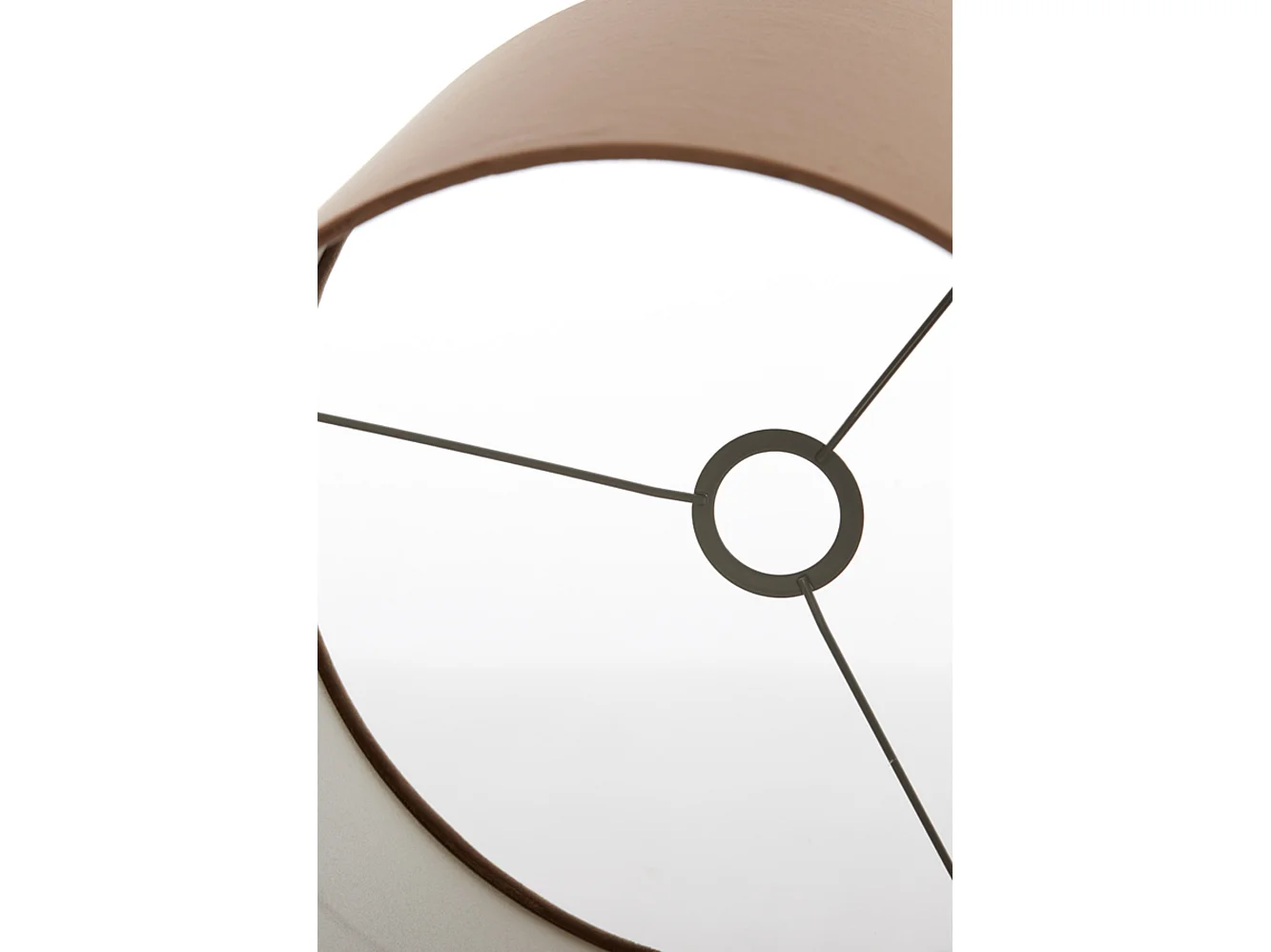 Abat-jour VELOURS - Ø35x30cm - Marron