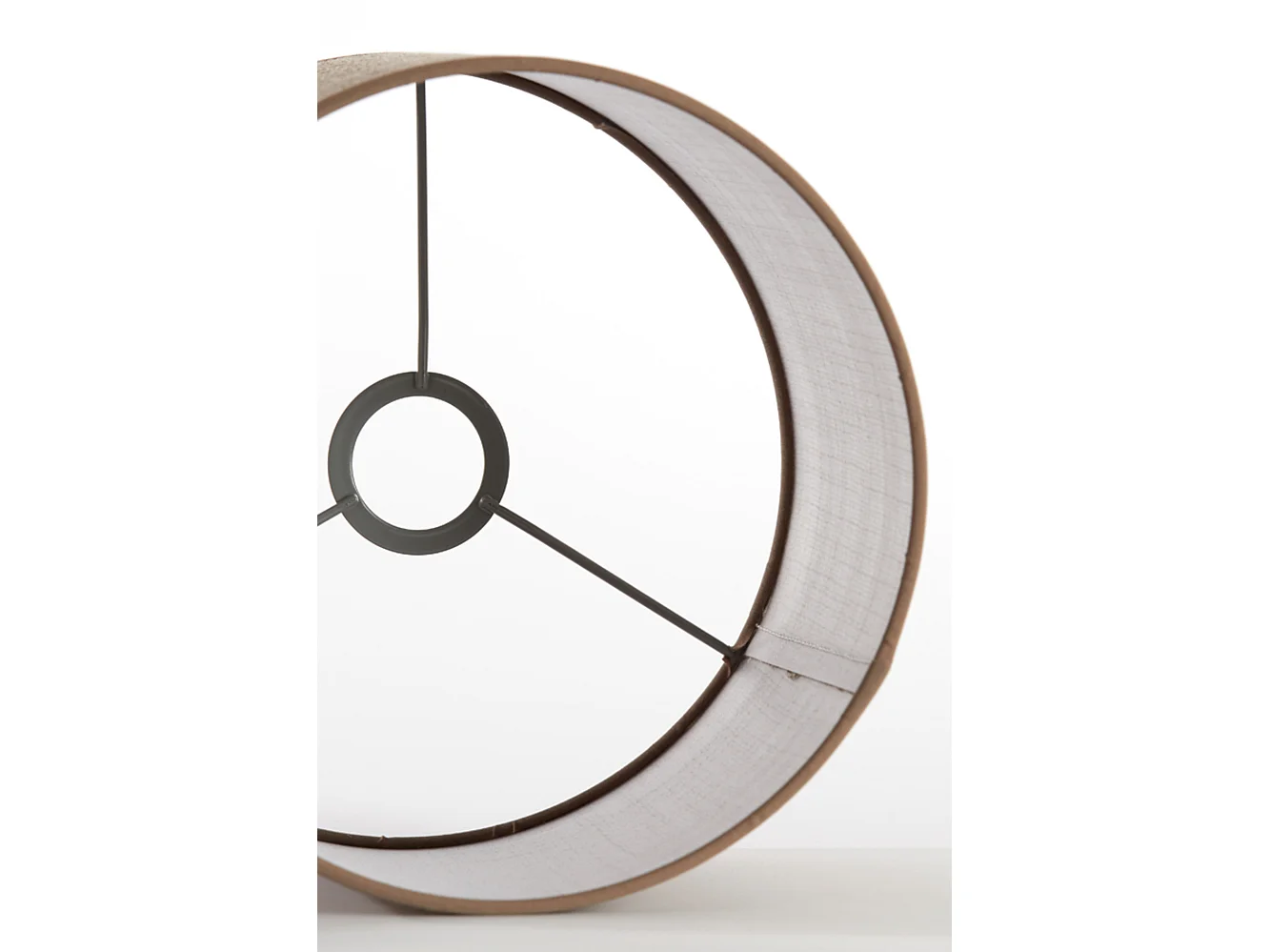 Abat-jour CADEN - Ø25x18cm - Marron