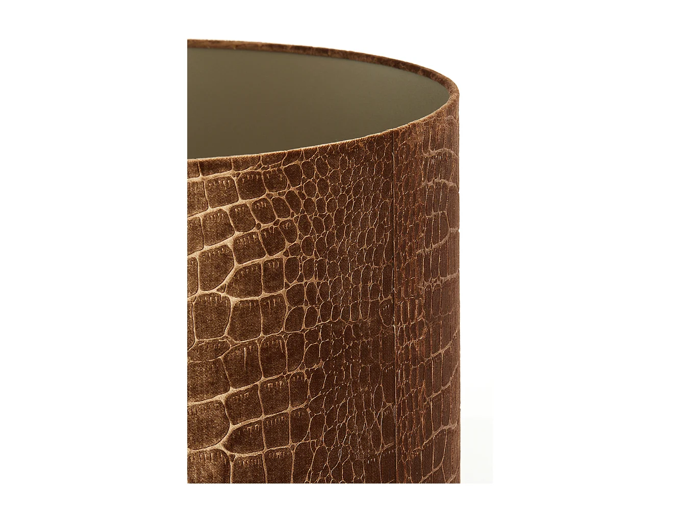 Abat-jour PRAYA - Ø50x38cm - Marron