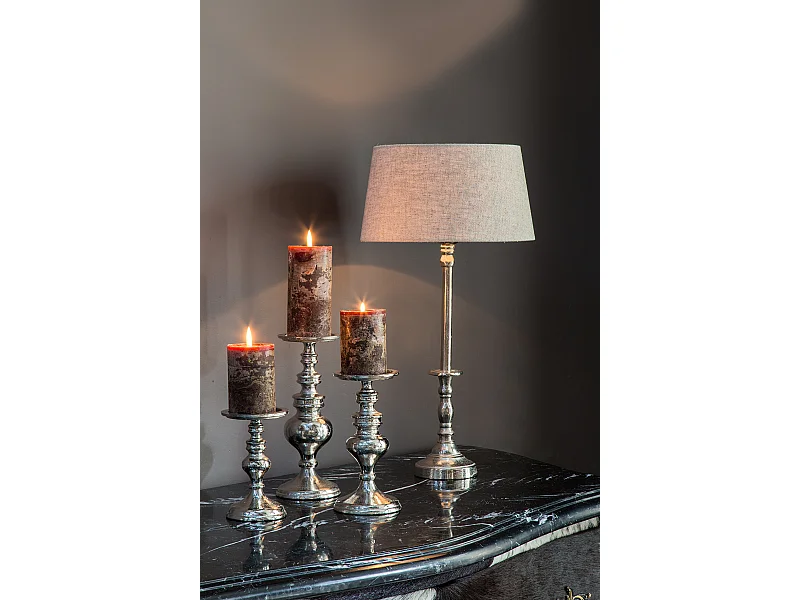 Abat-jour LIVIGNO - 30x25x16cm - Marron