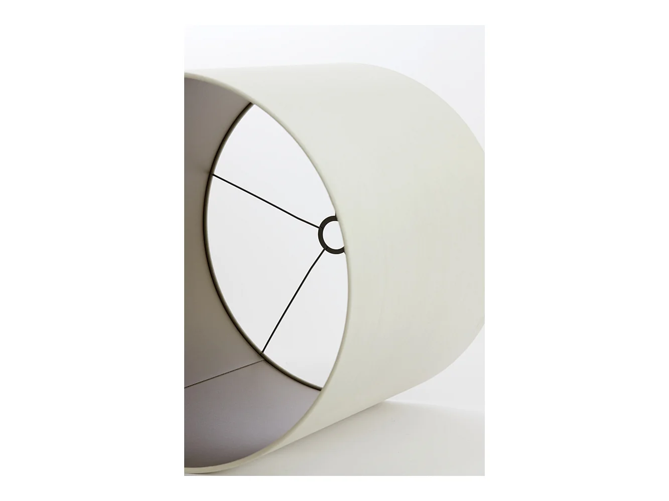 Abat-jour VELOURS - Ø40x49cm - Blanc