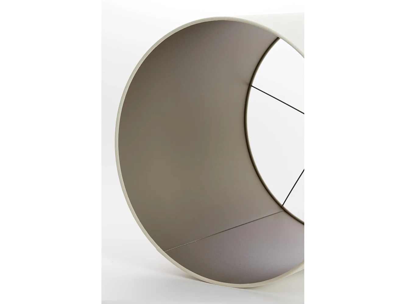 Abat-jour VELOURS - Ø40x49cm - Blanc