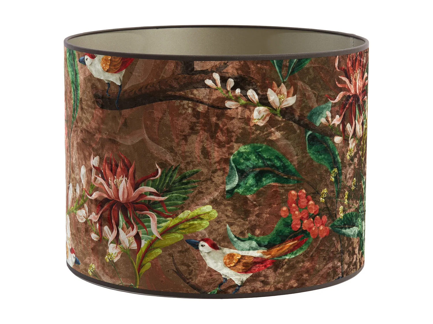 Lampenschirm PASSARO - Ø40x30cm - Braun