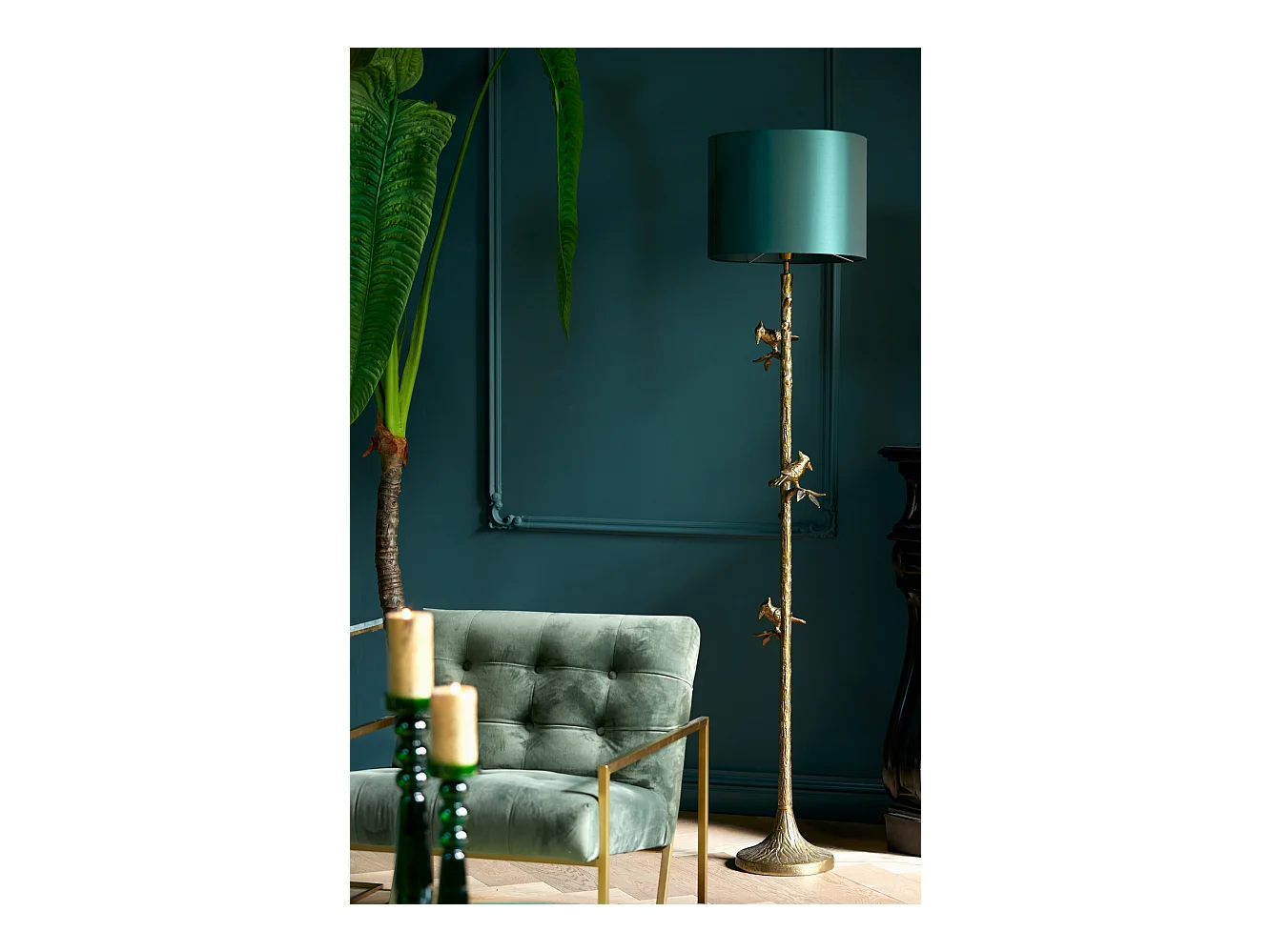 Lampenschirm IMANI - Ø40x30cm - Grün