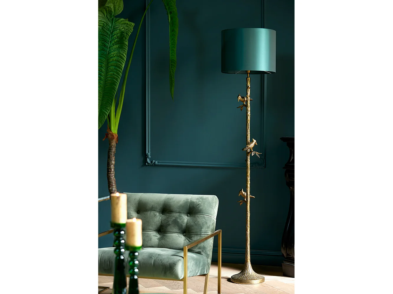 Abat-jour IMANI - Ø40x30cm - Vert