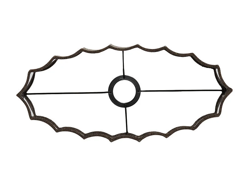 Abat-jour DISLI - 38x17,5x19cm - Marron