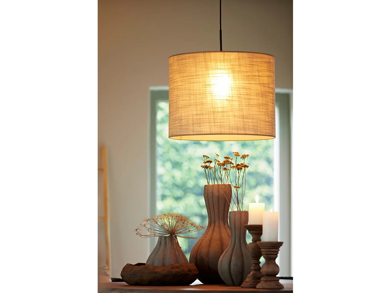 Abat-jour CADEN - Ø50x38cm - Marron