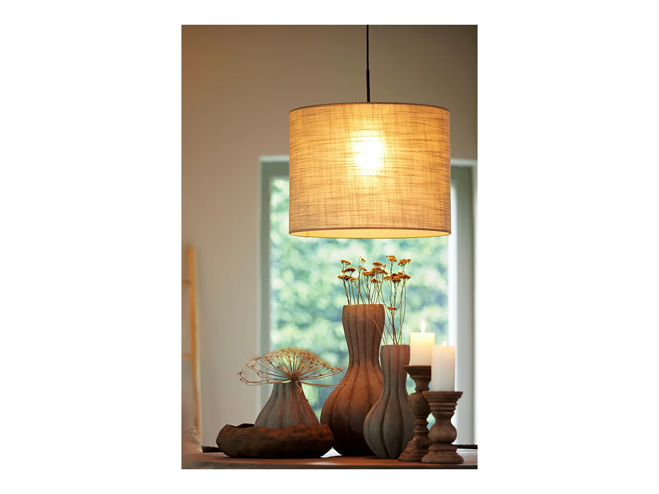 Lampenschirm CADEN - Ø50x38cm - Braun