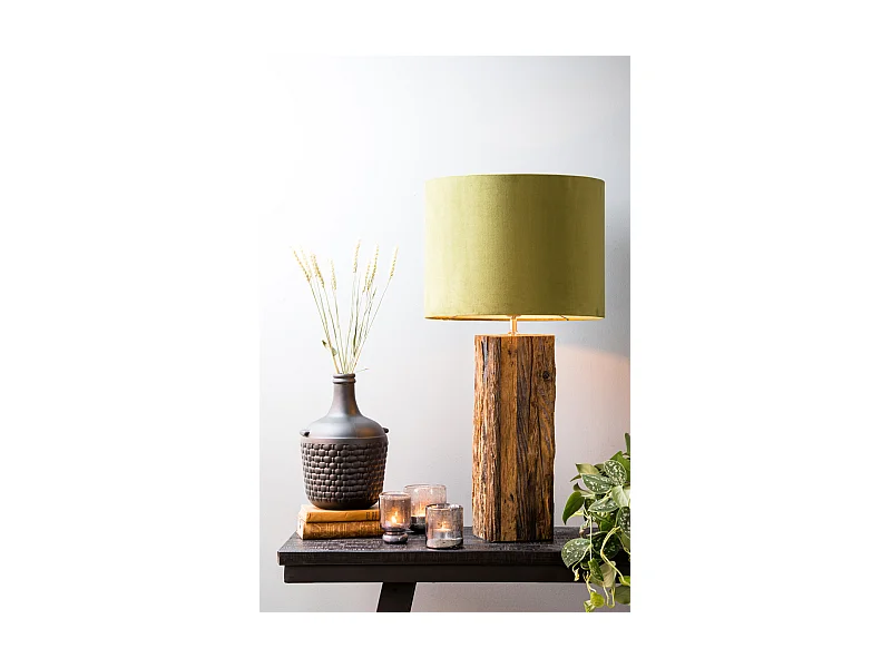 Abat-jour VELOURS - Ø40x30cm - Vert