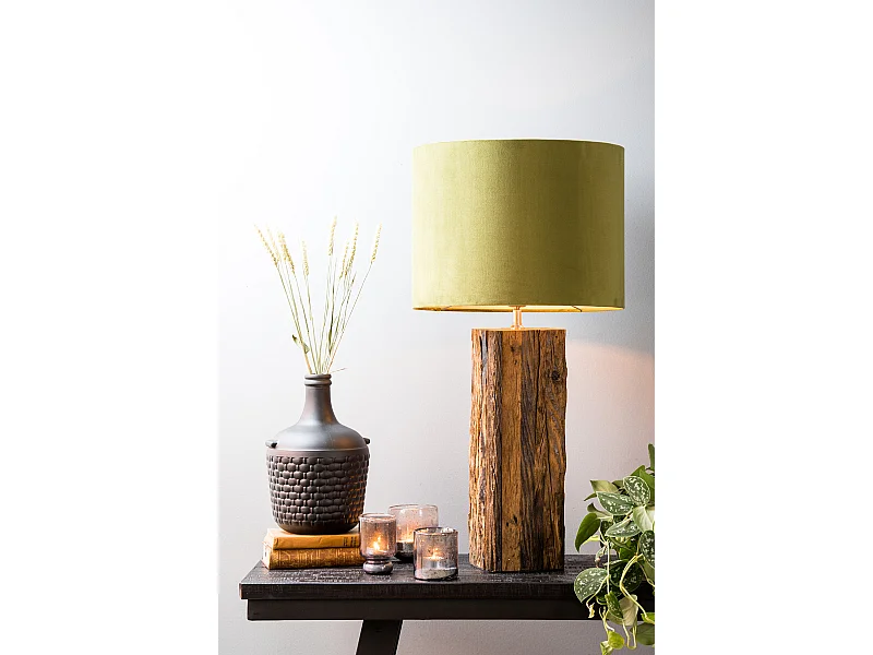 Pantalla VELOURS - Ø40x30cm - Verde