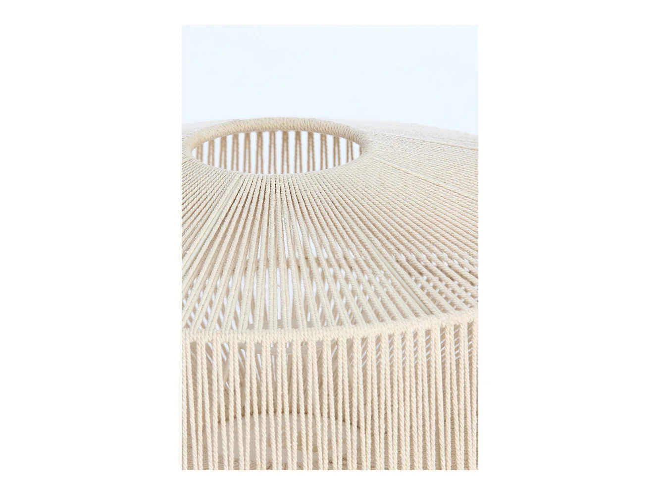 Abat-jour BILJANA - Ø43x20cm - Blanc