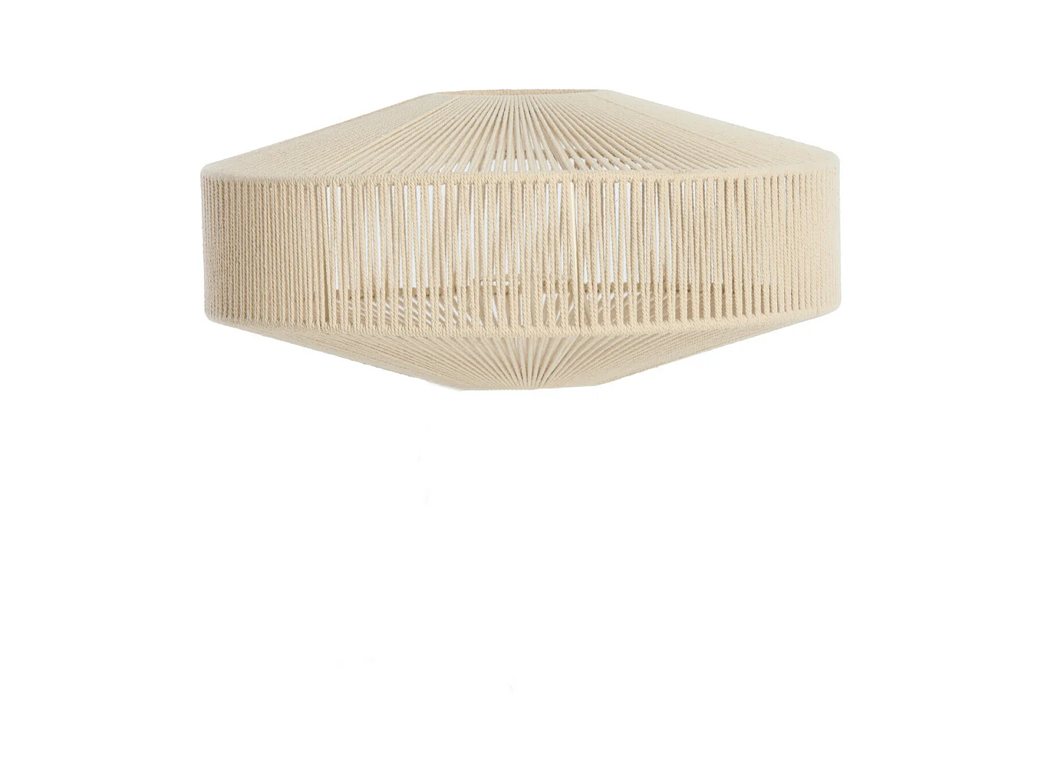 Abat-jour BILJANA - Ø43x20cm - Blanc