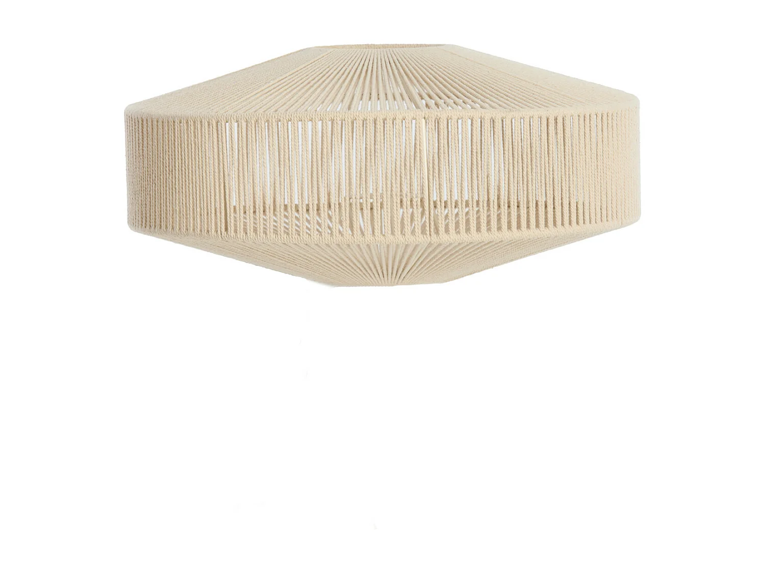 Abat-jour BILJANA - Ø43x20cm - Blanc