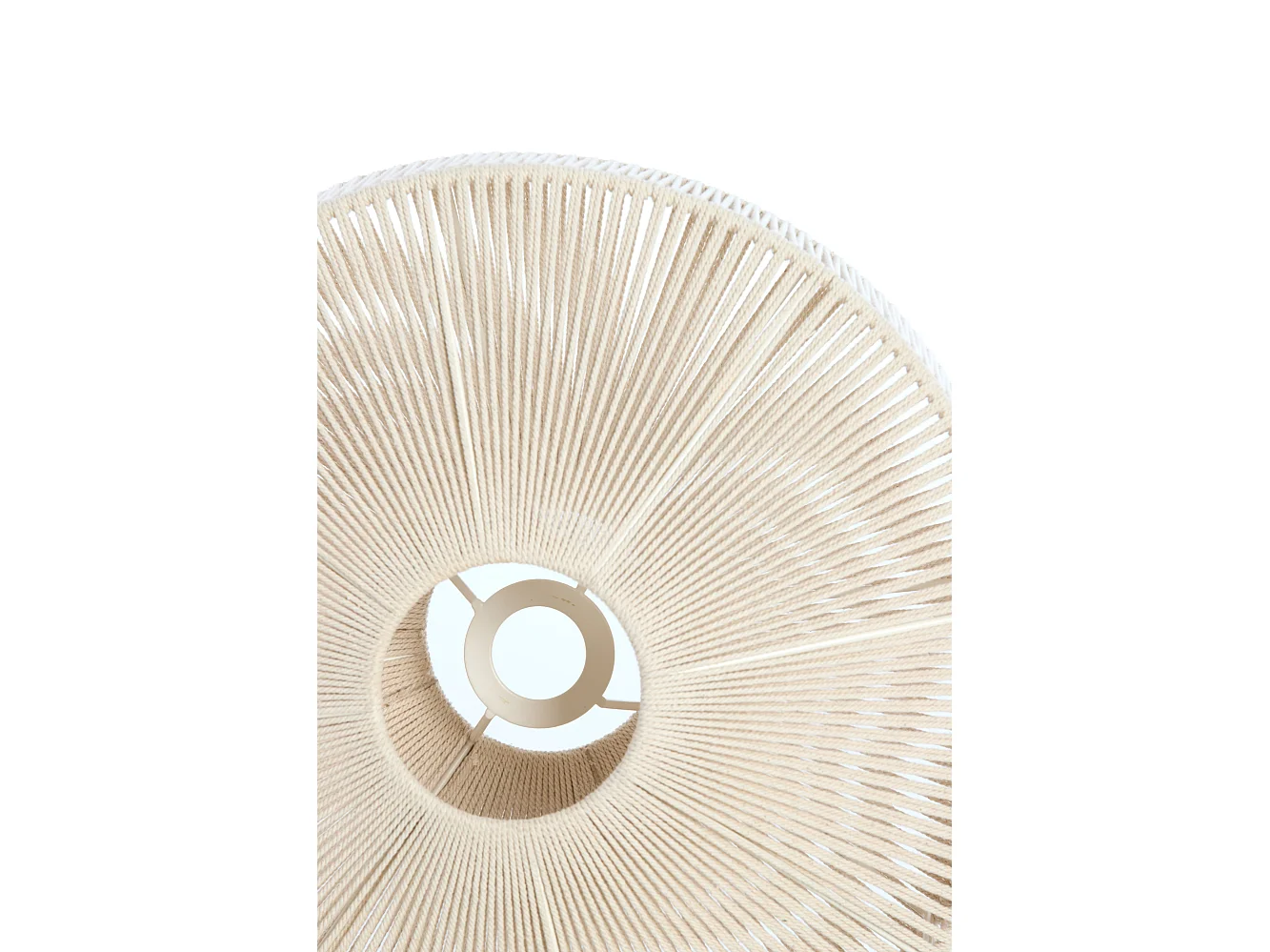 Abat-jour BILJANA - Ø43x20cm - Blanc