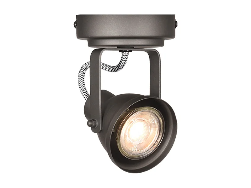 Spot Max led - Grau - Metall - 1 Licht