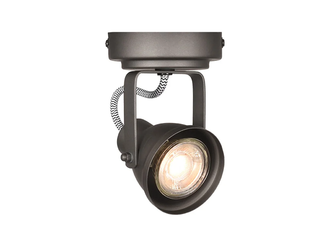 Spot Max LED - Gris - Métal - 1 lumière