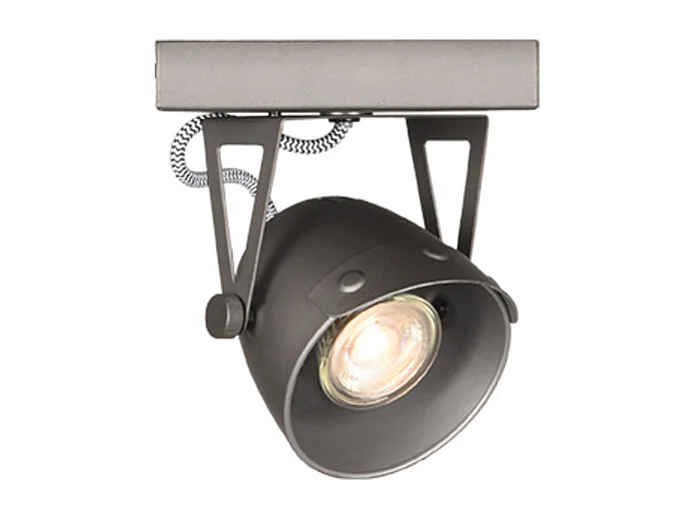 Spot Cap led - Grau - Metall - 1 Licht