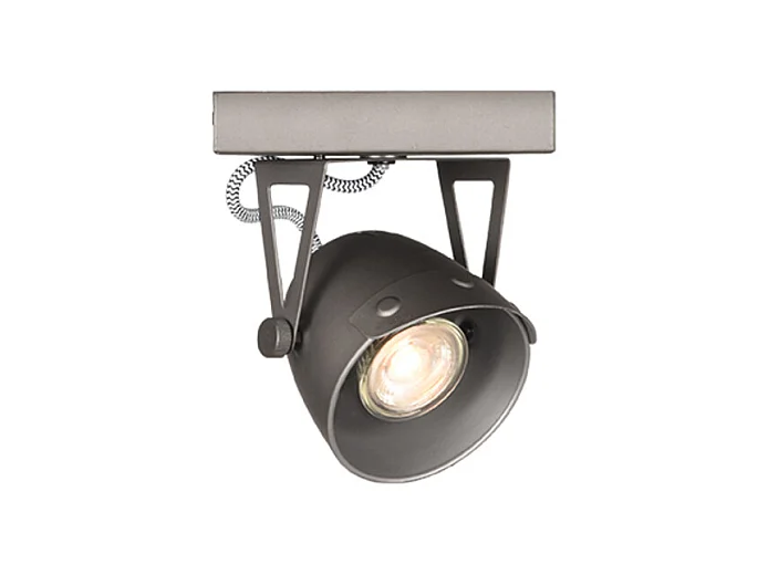 Spot LED - Gris - Métal - 1 lumière