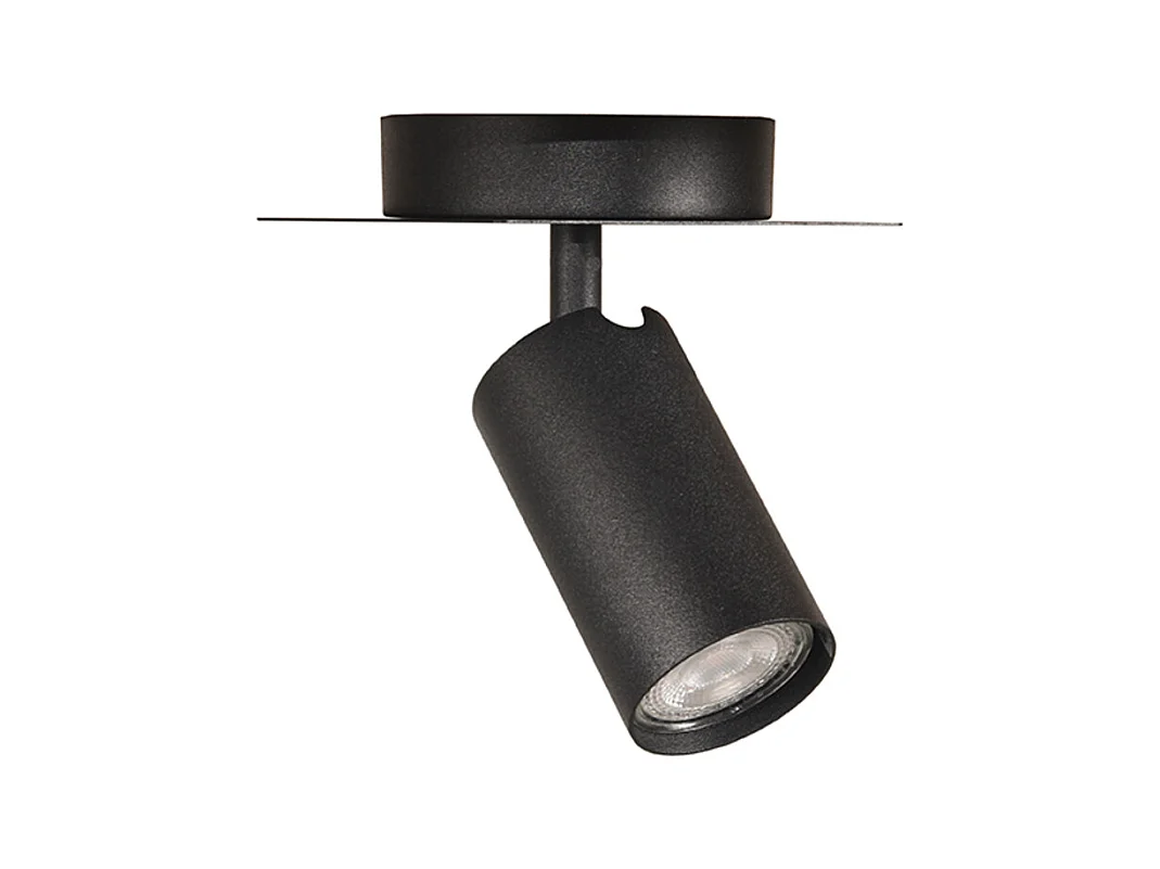 Spot Ferroli 1 lumière 15x10x15 cm - Noir - Métal