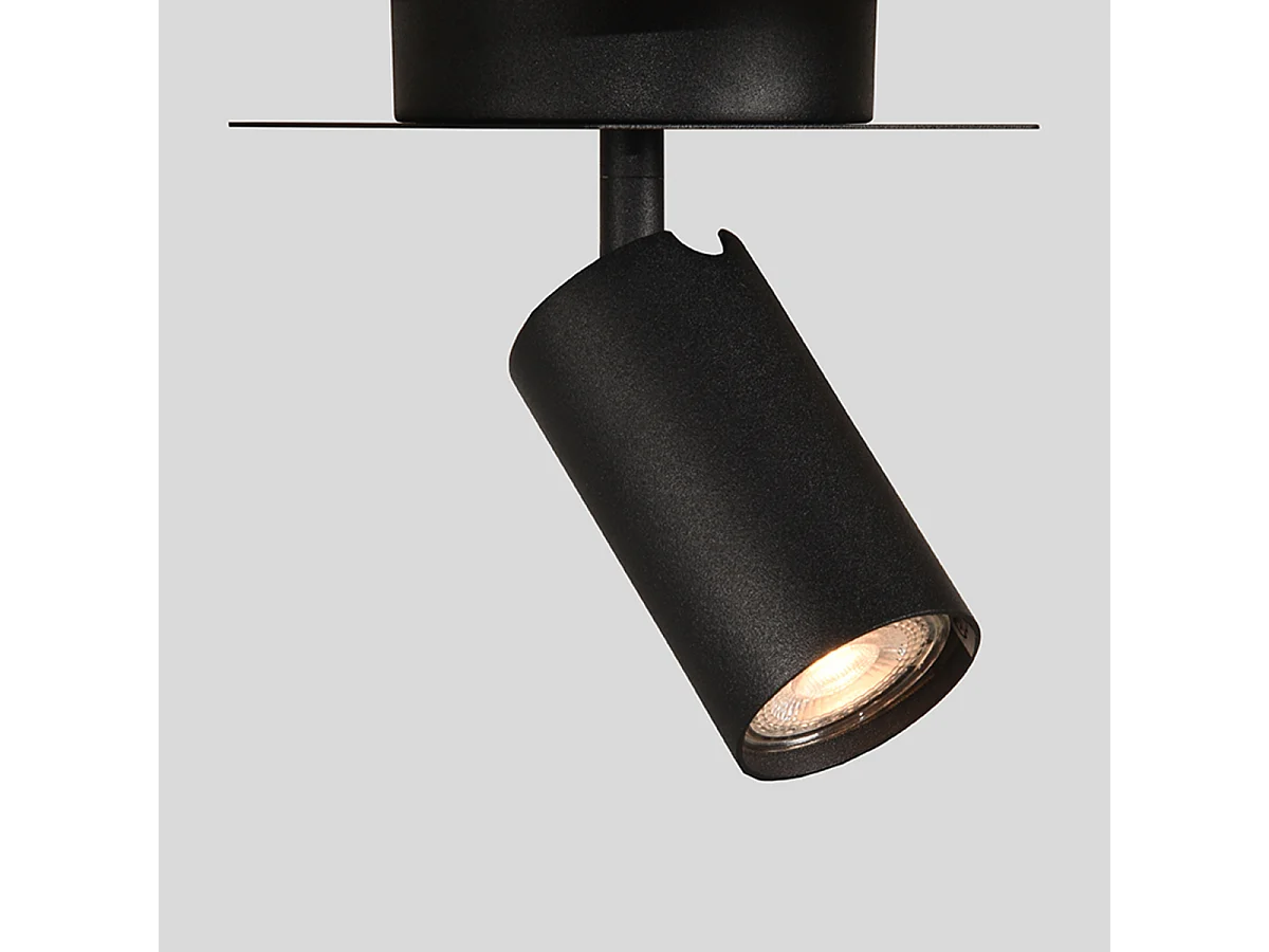 Spot Ferroli 1 lumière 15x10x15 cm - Noir - Métal