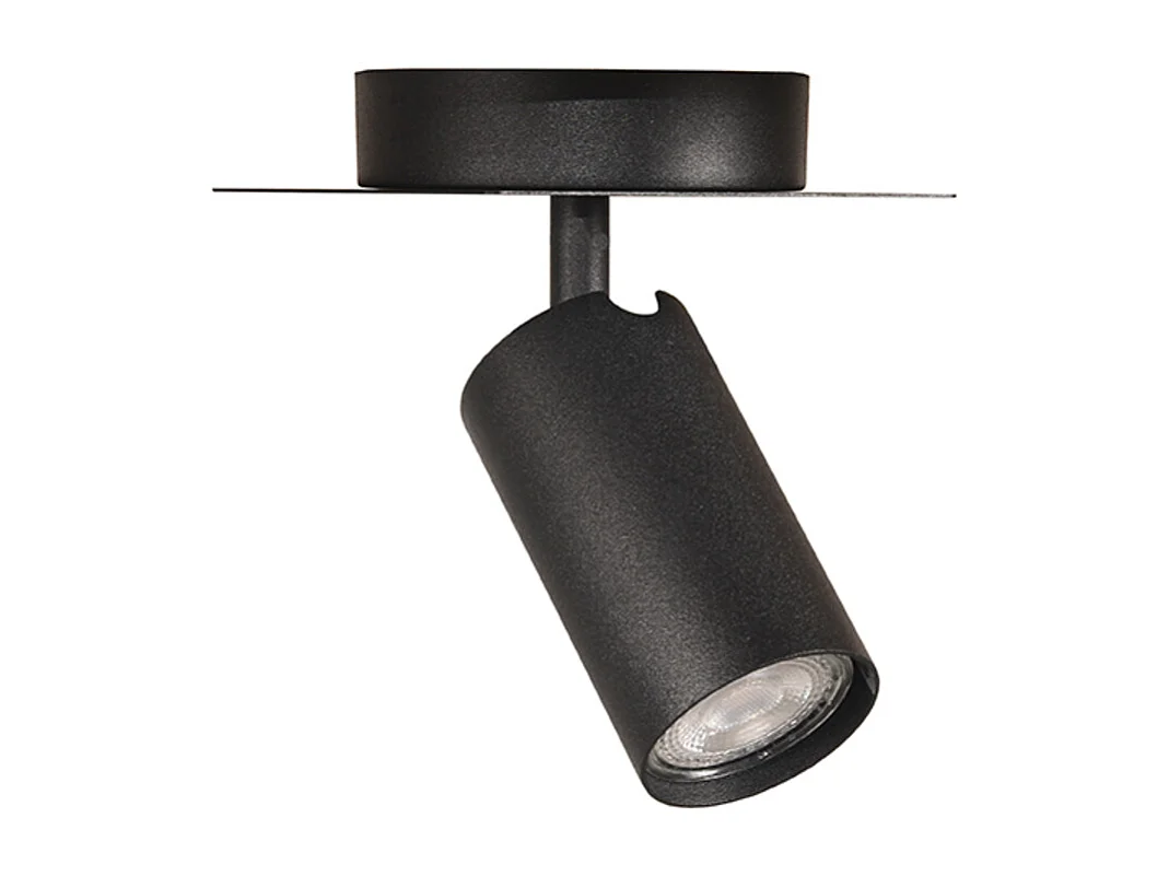 Spot Ferroli 1 lumière 15x10x15 cm - Noir - Métal