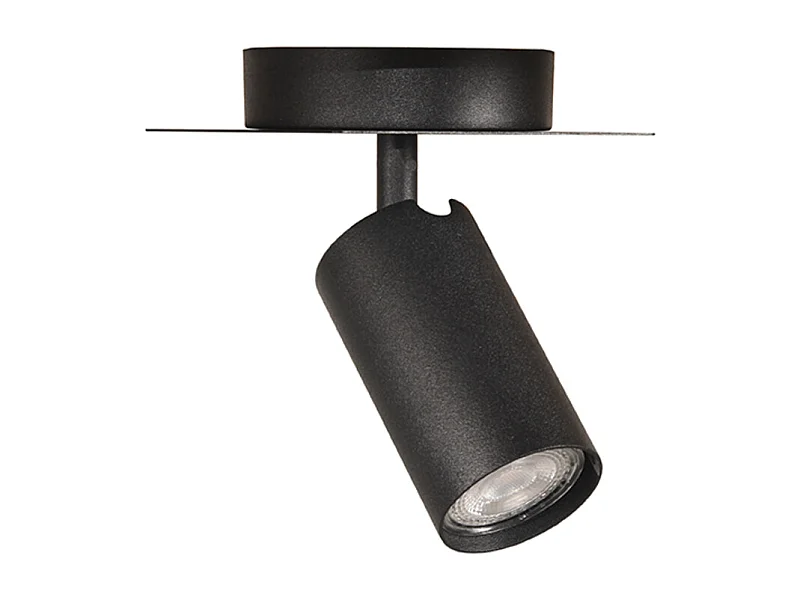 Spot Ferroli 1 lumière 15x10x15 cm - Noir - Métal