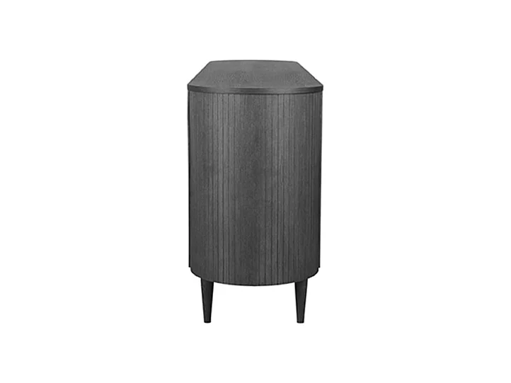 Buffet Oliva - Noir - Chêne - 220 cm