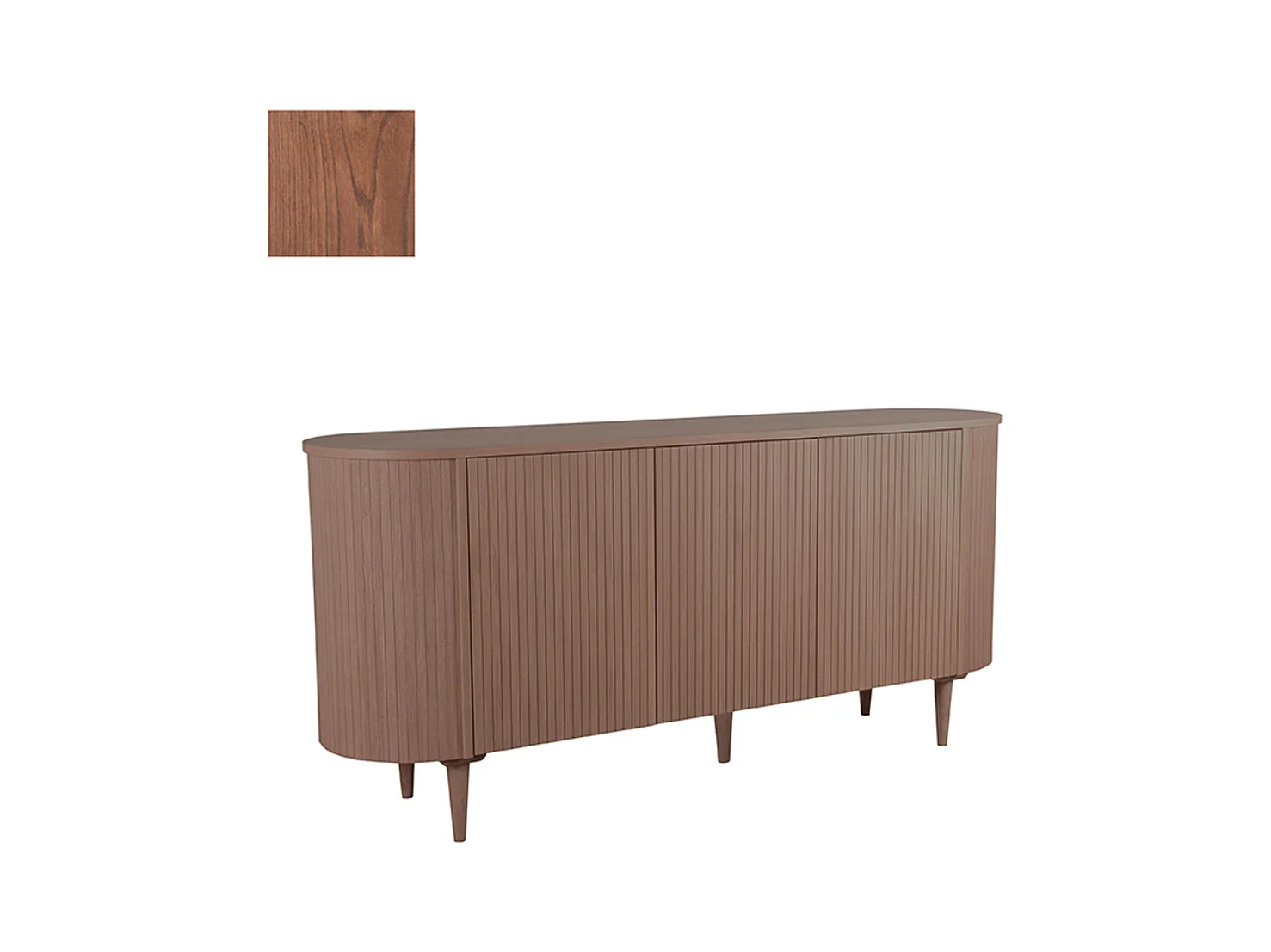 Buffet Oliva - Noyer - Chêne - 180 cm