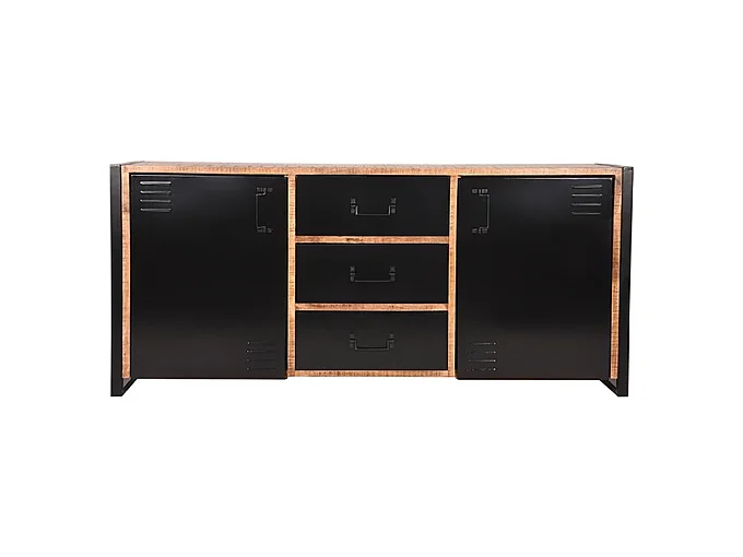 Buffet Bruxelles - Brut - Bois de manguier - 190 cm